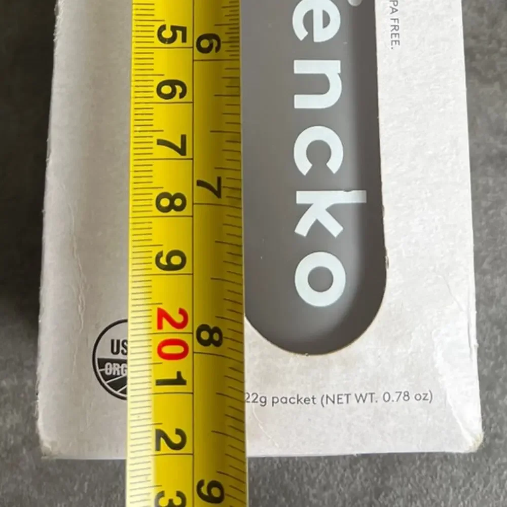 Kencko Shaker Bottle Instabt Smoothie NIB White